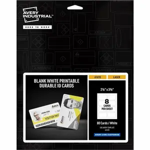 Avery AVE61610 2.12 x 3.37 in. White Industrial ID Decal Cards
