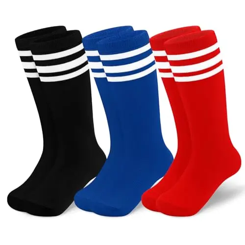 3 Pack Black/White, Blue/White, Red/Whit