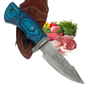 Viking knife Chef Japan Kitchen Meat Cleaver Butcher Boning Knife with Sheath, Kitchen Meat Cleaver Butcher, Handmade Forged Knife for Meat Cutting