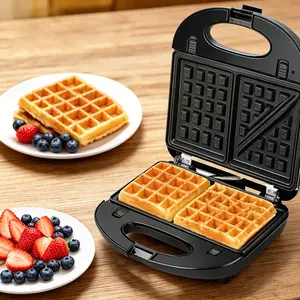 Kitchen Lovers Sandwich & Waffle Maker, Dual Heating Plates Easy-to-clean Removable Non-stick Trays, Full Overheat Safety Configuration 850W Power, SVT Heavy-duty Power Cord, Electric Grill for Family Meals, Steak Burger Cooking Machine