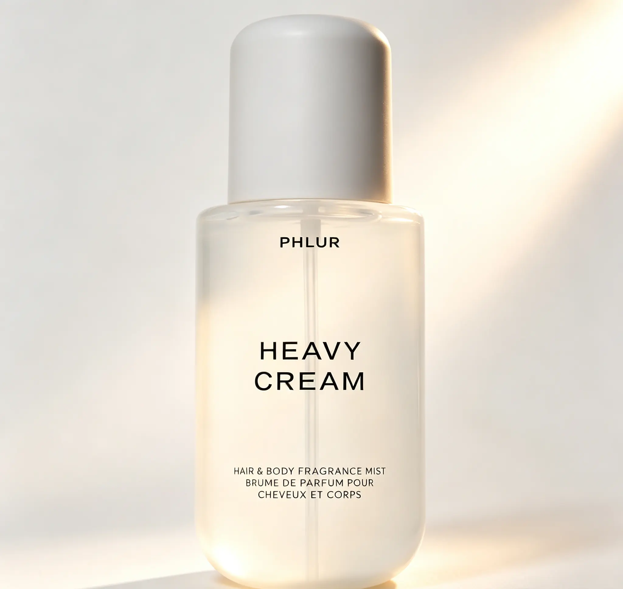 PHLUR Heavy Cream Hair & Body Mist 8 Fl Oz (240ml), Gourmand Vanilla Body Spray for Women, Marshmallow Coconut Cream & Citrus Scent Refreshing Hair Body Perfume
