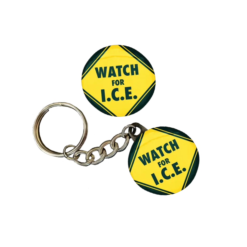 Watch out for ICE | pin, keychain, magnet