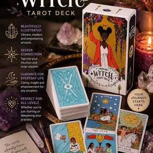 Modern Witch Tarot Deck, Collectible Divination Publication for Tarot Enthusiasts