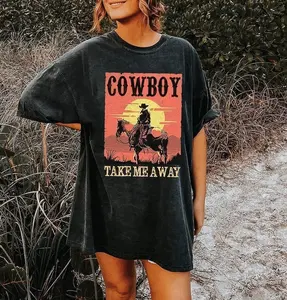Cowboy Take Me Awa T-Shirt, Country Music Shirt, Western Shirt, Vintage Graphic Tee, Boho Shirt, Cowgirl Shirt, cowboy sweatshirt