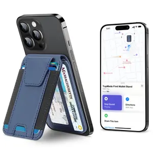 Magsafe Wallet, Works with Apple Find My(IOS only), Strongest Magnetic Wallet for iPhone 17/16/15/14/13/12 Series, Magnetic Card Holder with Adjustable Stand, 9 Cards Holder, Gifts for Boyfriend, Girlfriend, Mens, Males, Mother, Father