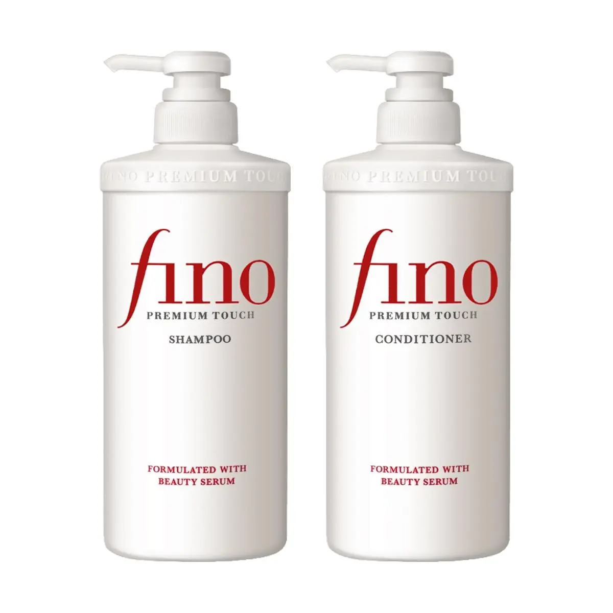 FINO Shampoo & Conditioner Set 550ml+550ml - Repair Damaged, Dry, Frizzy Hair - For Permed & Color-Treated Hair