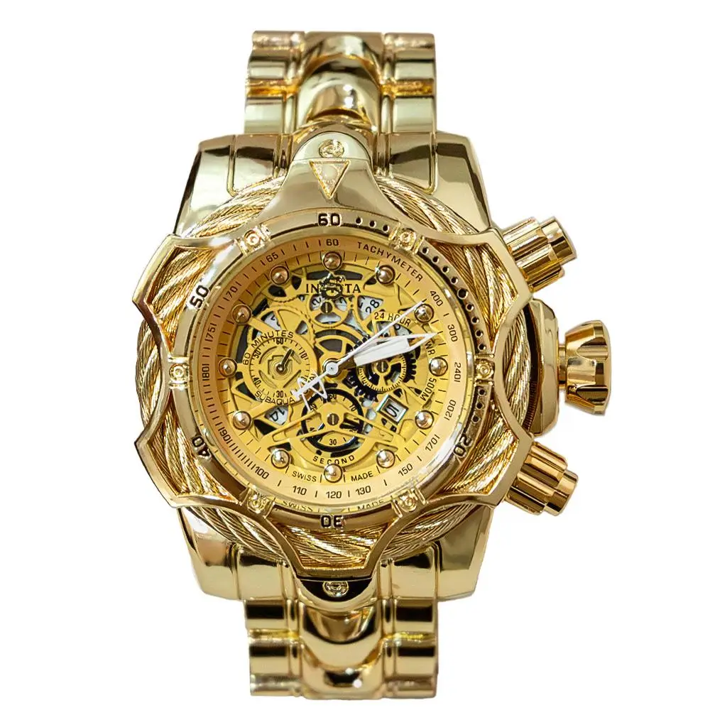 Men's Street Style Fashion Round Dial Analog Quartz Watch with Box - Trendy All-...