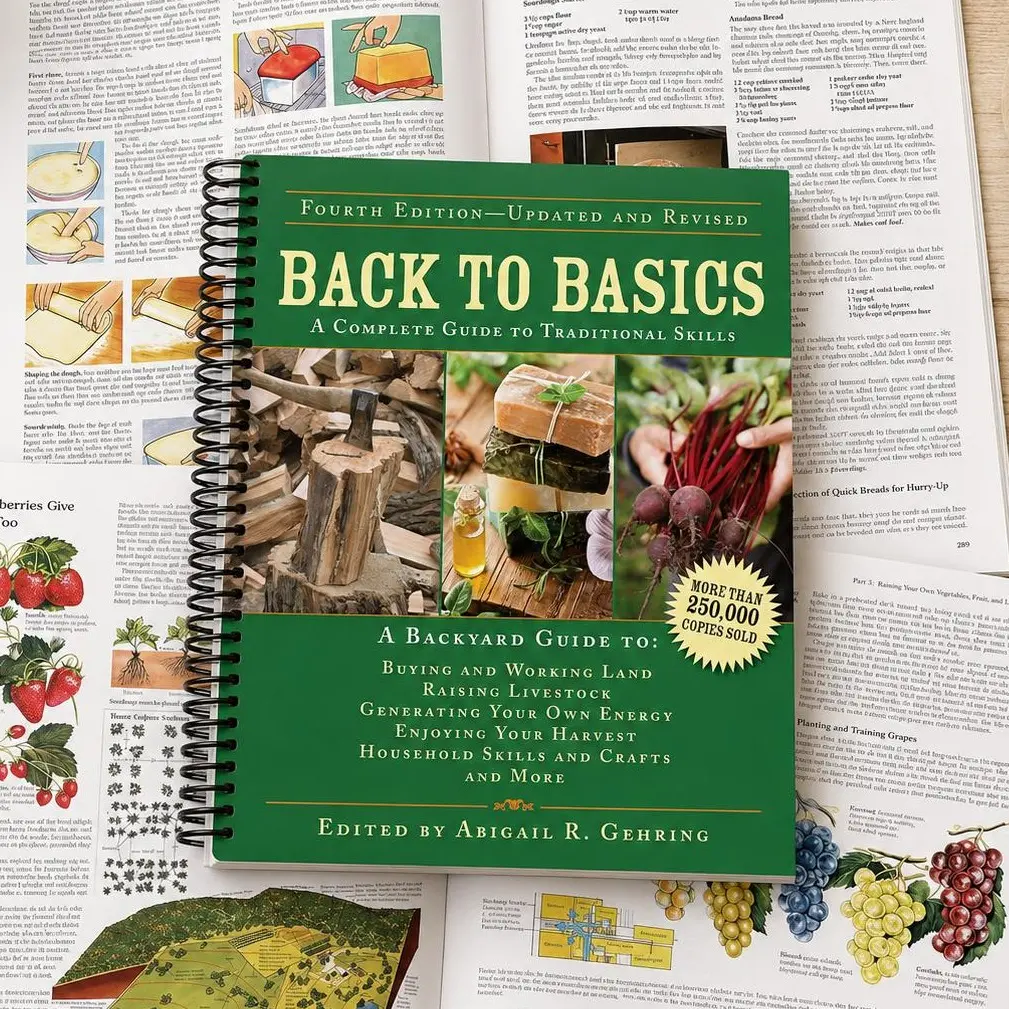 Back to Basics by Abigail R. Gehring – Traditional Skills Guide, Homesteading & Self-Sufficient Living Book, Hardcover Paperback or Spiral-Bound