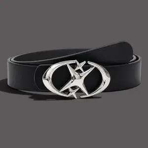 41-inch Star Buckle Leather Belt