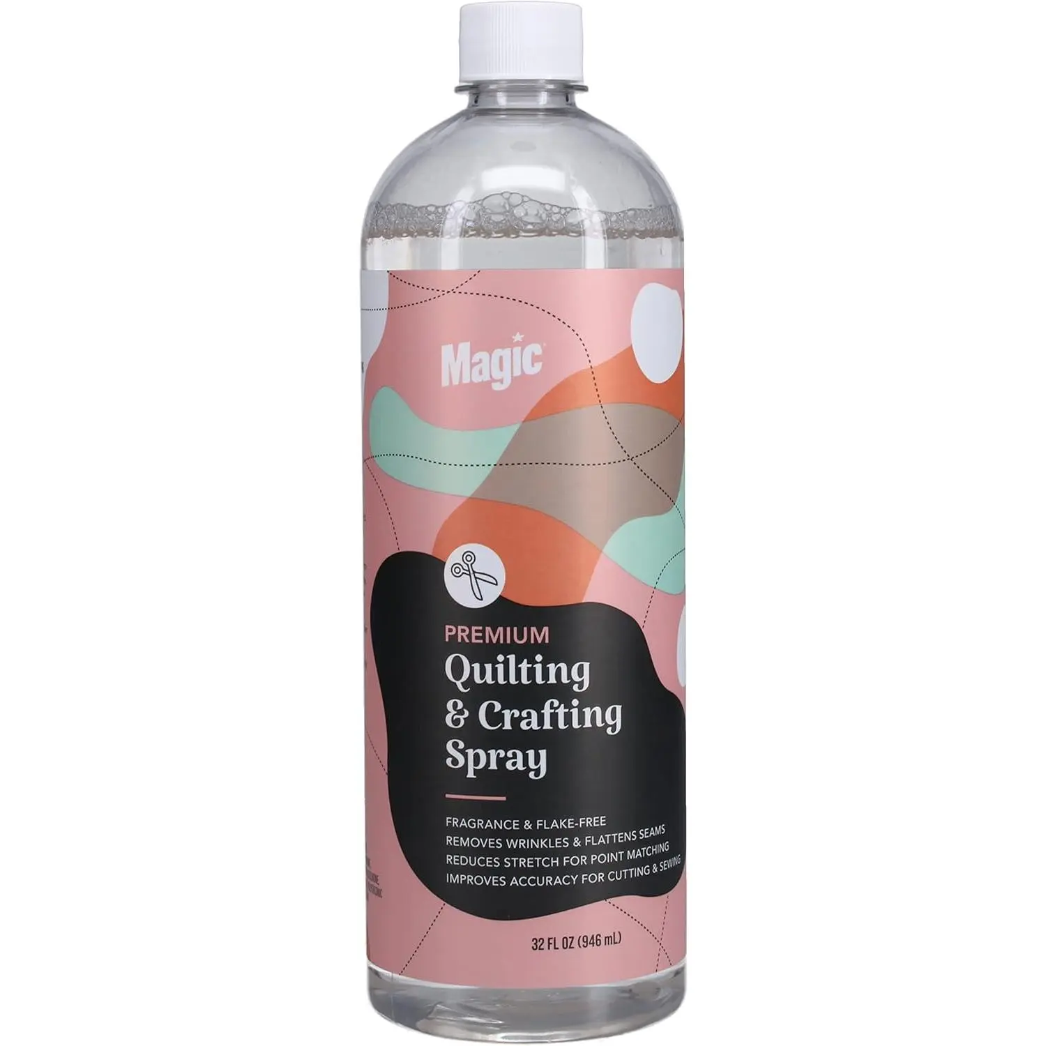 Magic Premium Quilting & Crafting Spray – Fabric Spray for Cutting, Creasing, & Sewing – Best Press Spray Starch for Quilting to Flatten Seams & Wrinkles – Wrinkle Spray - PREMIUM QUILTING & CRAFTING