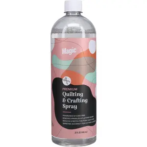 Premium Quilting & Crafting Spray – Fabric Spray for Cutting, Creasing, & Sewing – Best Press Spray Starch for Quilting to Flatten Seams & Wrinkles – Wrinkle Spray