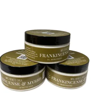 Mrs. Renee’s Shea: Frankincense & Myrrh 8 oz Whipped Butter with Long-Lasting Scent, Gluten-Free, Paraben-Free, and Preservative-Free for Skincare and Fragrance