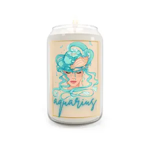 AQUARIUS Astrology Soy Zodiac Scented Candle, 13.75oz