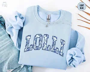 Floral Lolli Grandma Sweatshirt, Toile De Jouy Lolli Crewneck, Lolli Sweatshirt, Christmas Lolli Gifts, Mothers Day Gift for Lolli Grandma