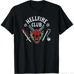 4 Hellfire Club Skull & Weapons T-Shirt