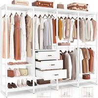 Pure White-with 3 wood drawers