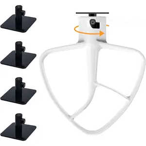 4 Pack Stand Mixer Attachment Holders,  Mixer Accessories Hooks Compatible with   Stand Mixer Attachment for Storing Flex Edge Beater, Egg Stirrer, Dough Hook,  Accessories