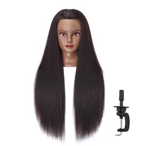 26-28'' Mannequin  Yaki Synthetic Fiber Hair Styling   Dolls for  Manikin Maniquins Practice  with Stand (6611BY0220)