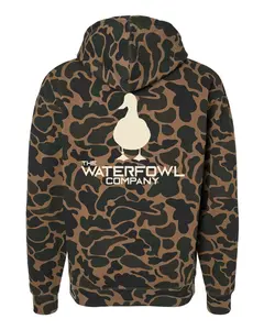 The Waterfowl Company Duck Camo Hoodie for Men & Women Oversized Classic Print for Winter Adventures Warm Cozy Duck Hunting Gear Tops Sweaters Menswear Outdoor