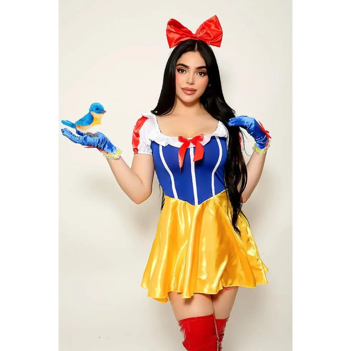 Yellow Blue Red White Sexy Snow Princess Puff Tulle Costume