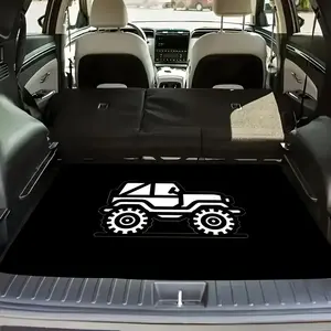 1pc Simple Jeep Pattern Trunk Mat, Durable Car Trunk Liner for Suvs and Trucks, Perfect Gift for Christmas, Valentine's Day, Easter