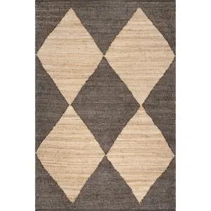 Pandora Diamond Jute Area Rug
