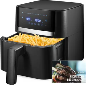 Air Fryer 4.2 Qt Oven, 8-in-1 Multicooker with Non-Stick Basket, Air Fryer with Preset Function, Cooker for  and Low-Oil Meals, Convenient Operation