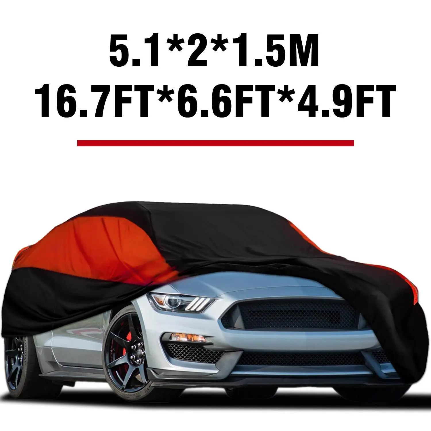 Black-Red-XXL( 16.7*6.6*4.9FT ) 