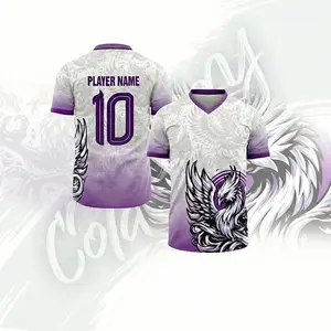 Purple Phoenix Ascend Football Jersey – Mythic Unisex Soccer Shirt
