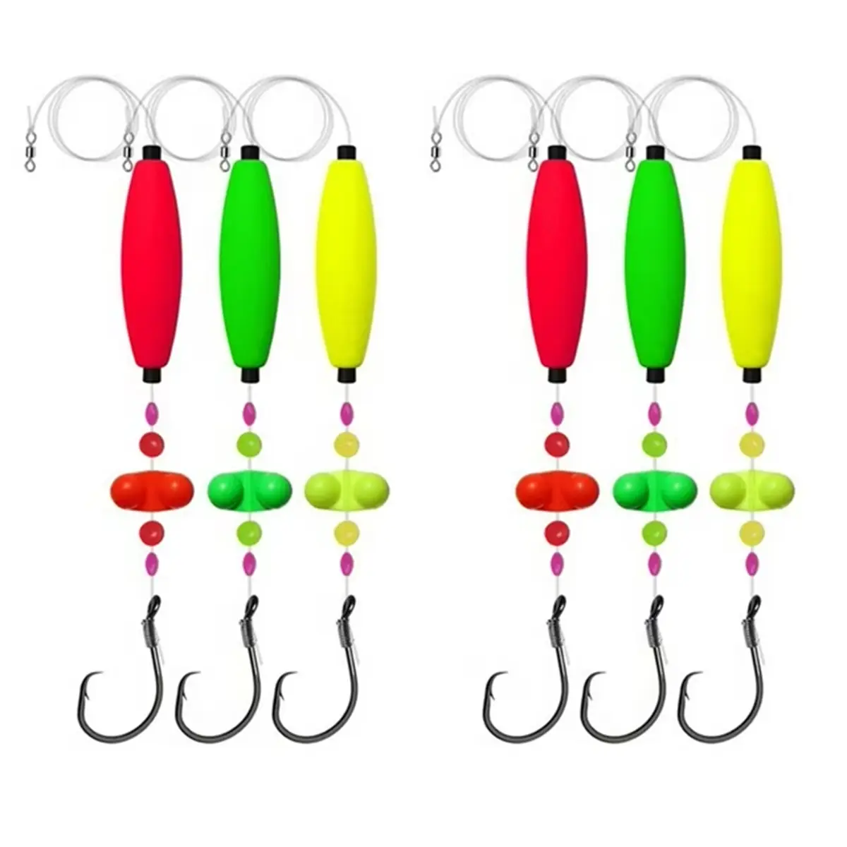 Ultimate Catfish Fishing Rigs Fishing Combo - Santee Float Rigs with 6/0, 8/0 Circle Hooks - Essential Tackle for Big Catfish