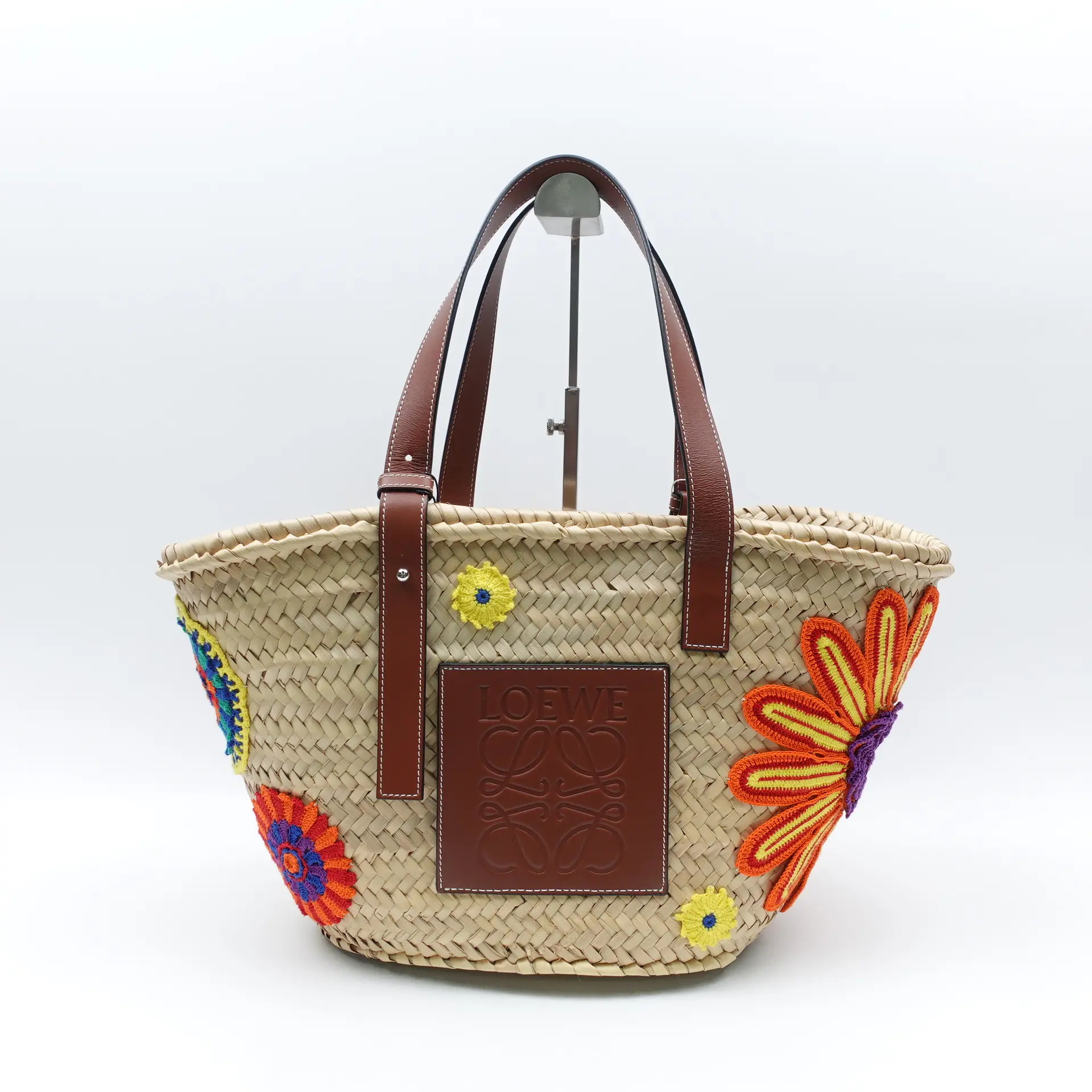 Pre-owned Loewe Raffia Tote Bags Basket Brown Tote Bag T10381024