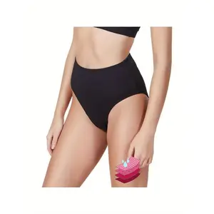 Period Swimwear Leakproof Bikini Brief Bottoms Waterproof Menstrual Swim Bottoms for Teens, Girls, Women Womenswear Panties Underwear Lady Comfort Bridal Basic Minimalist