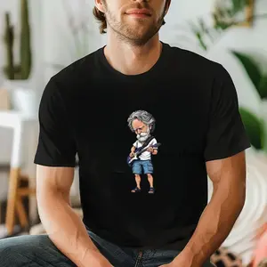 Bob Weir Guitar Illustration Shirt, Comfort Colors Jam Band Tee, Grateful Dead Inspired Music Art Shirt, Vintage Rock Fan T Shirt