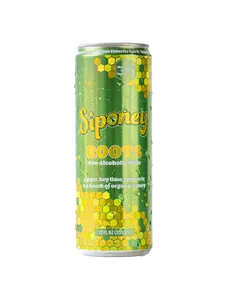 Siponey Roots, Non-Alcoholic Moscow Mule Cocktail, Drink Mixer, Made With All Real Ingredients, Mocktail, Ready to Drink, RTD, 6 Pack