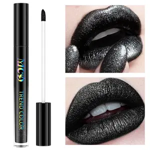 Long Lasting Glitter Lip Mud, 1 Count Matte Shimmer Finish Liquid Lipstick, High Pigment Lip Glaze for Unique Lips Makeup, Multi-use Lip Gloss for Party Makeup, Glamour Gloss, Beauty Lipstick