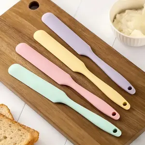 Colorful Silicone Kitchen Spatula Set: Heat Resistant Baking Scrapers for Kitchen & Baking