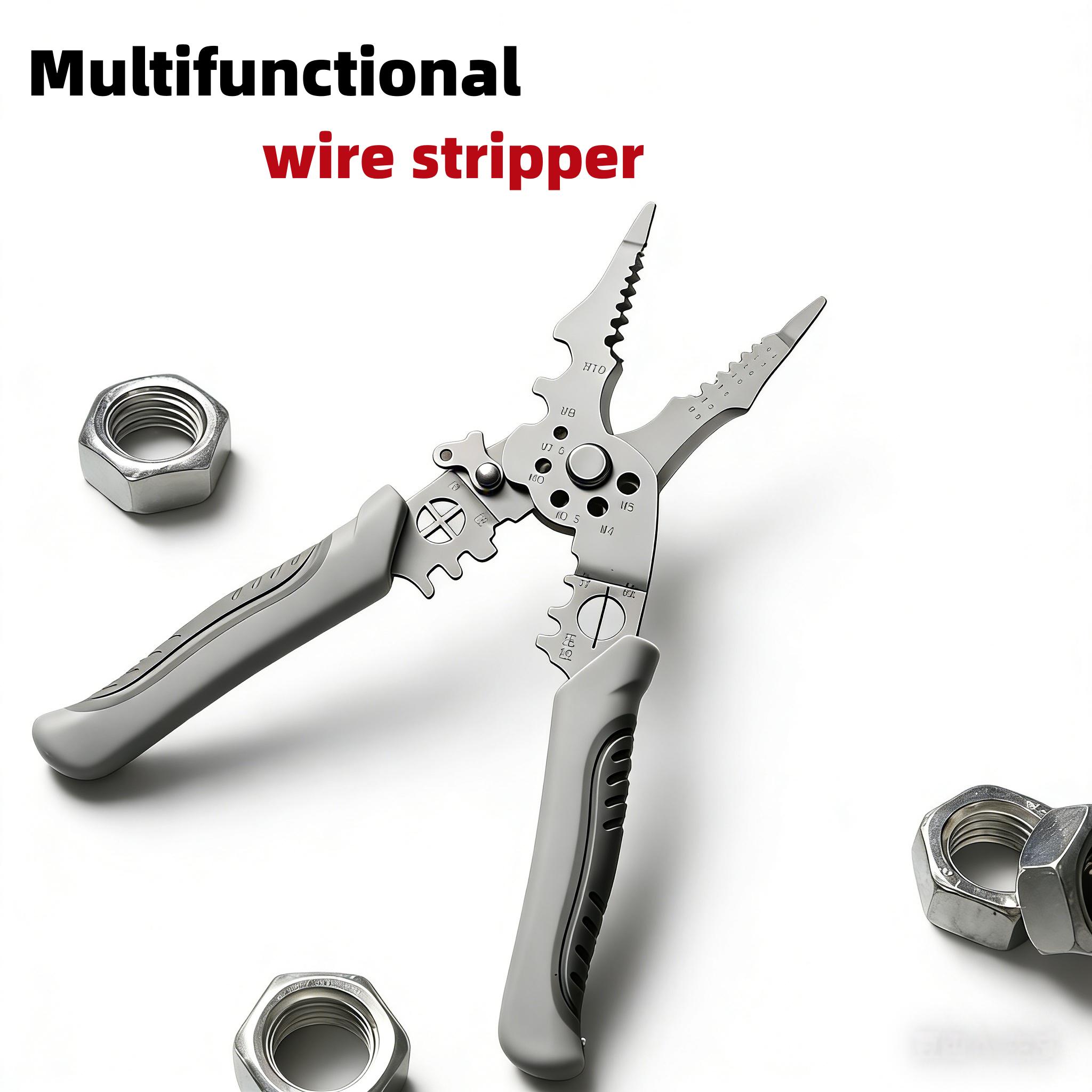21 in 1 Multifunctional Wire Stripper Pliers,  Cable Cutter & Stripping Tool, Non‑Slip Handle Electrician Wiring Tools for Home & Industrial Use