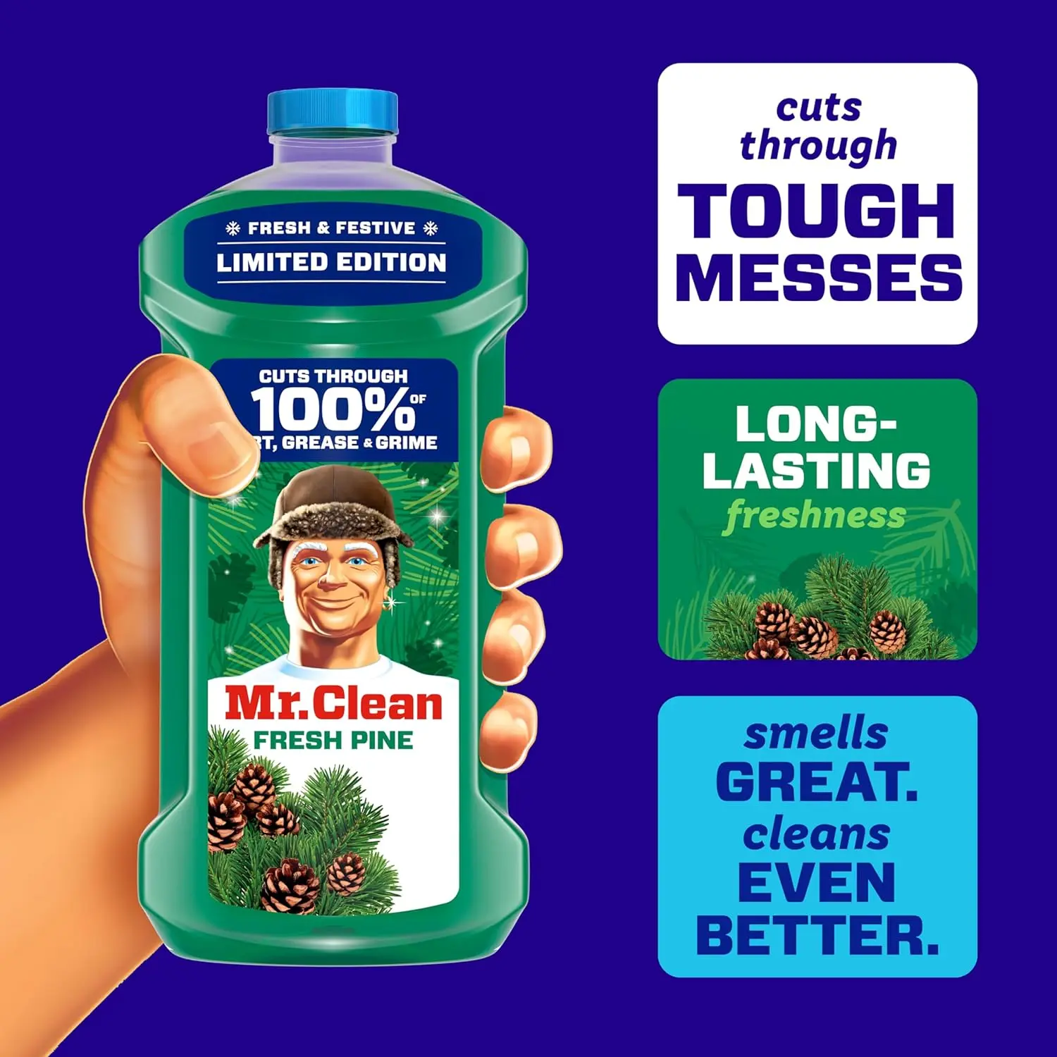 All Purpose Cleaner, Fresh Pine, Floor Cleaner for Mopping Home, Bathroom, & Kitchen, Cleaning Liquid for Mop & Bucket, Cleaning Supplies, Multi-Surface Dilutable 41oz – FASTSHIPPING
