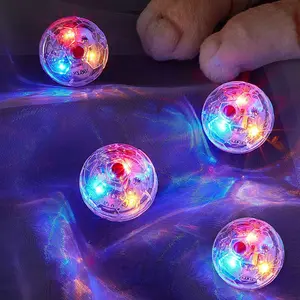 3Pcs Cat Motion Light Up Interactive Flash Ball Ghost Small Battery Powered Paranormal Equipment Portable LED Gift Pet Toys