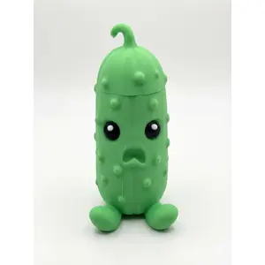 Pouty Pickle Secret Stash Container — 3D Printed Hidden Storage