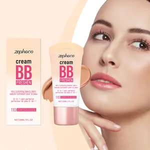 Zephoco Brightening Concealer BB Cream for Dark Skin Tone - Matte Clear Lightweight Moisturizing Face Makeup with Ethylhexyl Palmitate & Titanium Dioxide