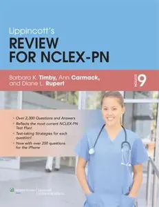 USED Book - Lippincott's Review for NCLEX-PN by Timby, Barbara Kuhn, R. N. (Paperback) - english