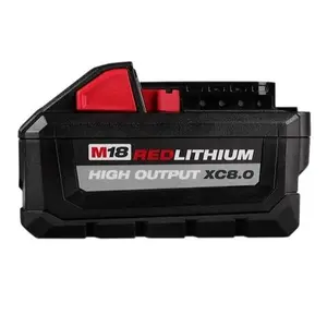 MILWAUKEE 48-11-1880 8AH 18V M18 REDLITHIUM HIGH OUTPUT XC8.0 BATTERY PACK