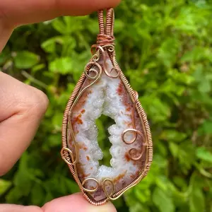 The Portal-Wire Wrapped Pendant Necklace