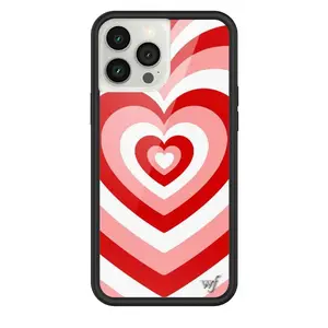 Wildflower Cases - Peppermint Latte Love, Limited Edition iPhone Case | Durable Protection Winter Cozy Red Hearts