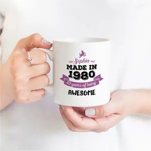 Personalised birthday mug / Birthday Gift for her / Personalized mug with a name / Made in 1980, 1990, 1970, 1960 qp1wbo589g8g