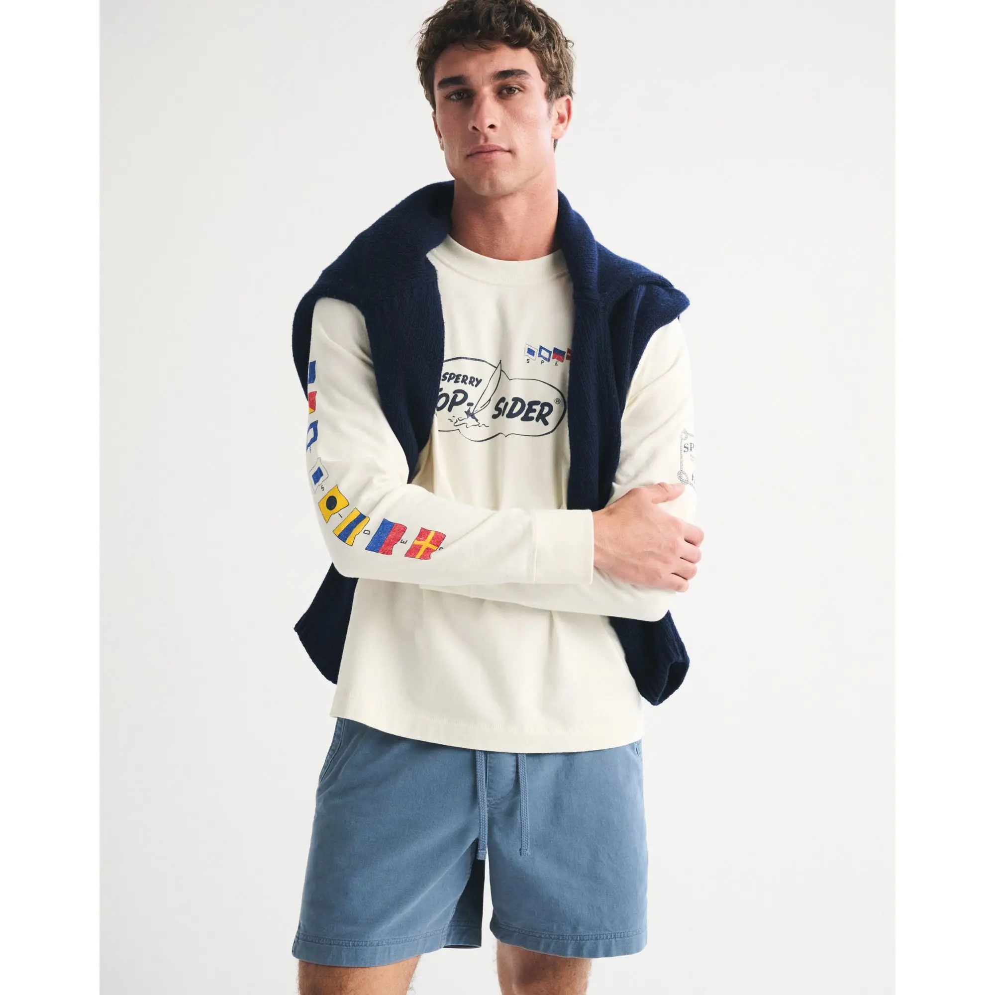Abercrombie & Fitch Sperry Long-Sleeve Premium Heavyweight 2.0 Tee