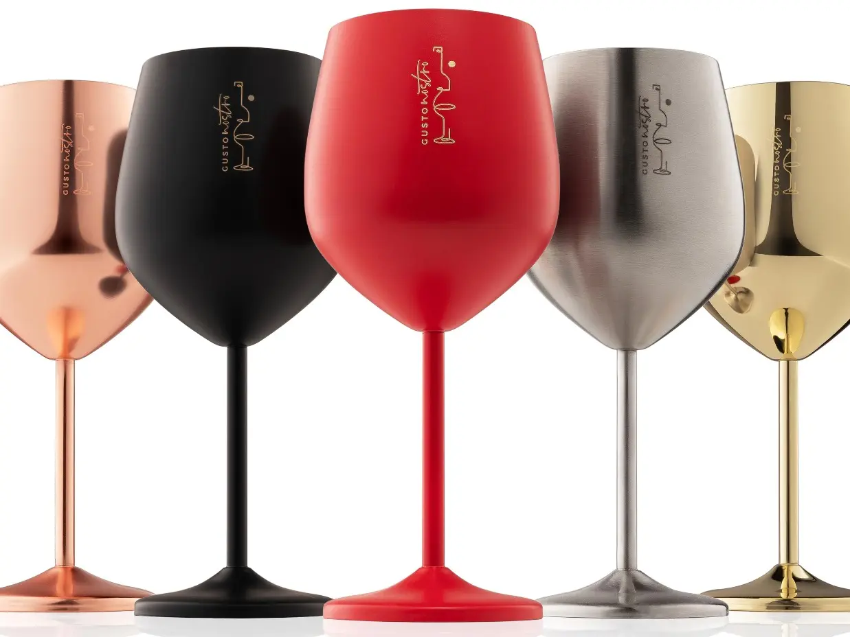 Stainless Steel Wine Glasses