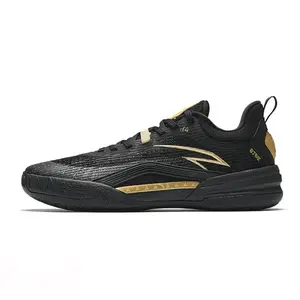 Anta KAI 1 TEAM Low-Top Basketball Shoes for Men in Black and Gold with Cushioning, Anti-Slip, and Durability Features Trending Shoes, House White Official Shoes to Get / Maison Mihara Verifiable, with credentials and supporting global authentication