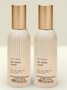White &Barn Fiji White Sands Concentrated Room Spray, Fresh Cut Sugarcane, White Nectarine, Sandalwood, 1.5 oz, 2 Pack